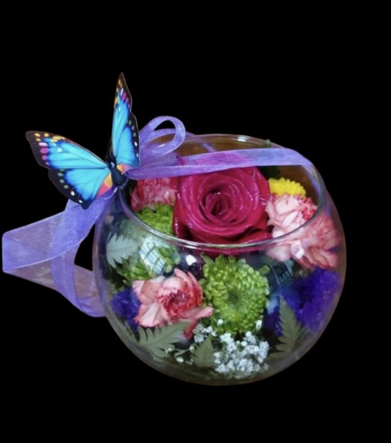 Affordable flowers under $50 in keepsake glass bowl for Jefferson, IA delivery