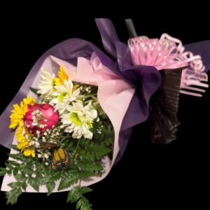 Affordable gift bouquets under $50 with Purple and Pink Hand-Tied design for Greene County delivery