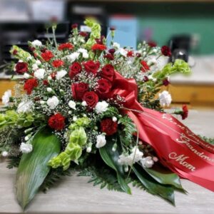 Love You Forever Casket Arrangement