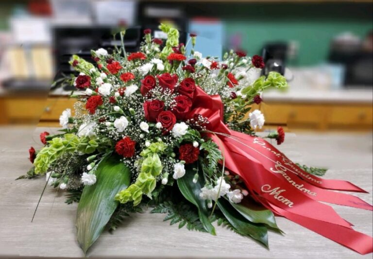 Love You Forever Casket Arrangement