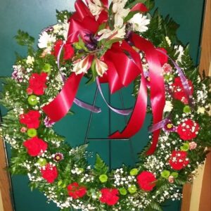 Red Meadows Easel Wreath