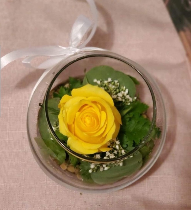 XO Rose Globe Flower Bowl