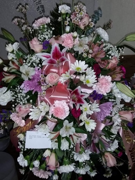 Three Piece Pink Mixed Funeral Package