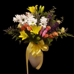 Brighten Mothers Day 2025 with the best flower delivery in Jefferson, Iowa. The Ray of Sunshine Bouquets have sunny blooms in a tall designer vase.