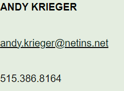 Andy Krieger - Greene Goods and Krieger Flower Shop and Market